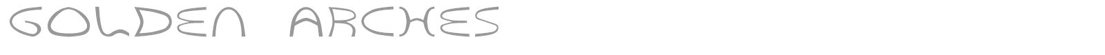 Golden Arches Outline font preview