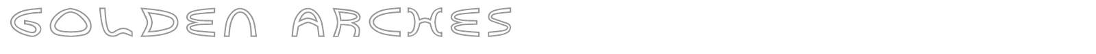 Golden Arches Outline font preview