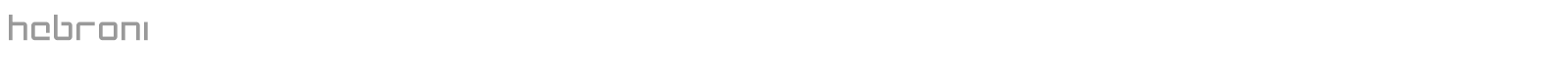 HebRoni font preview