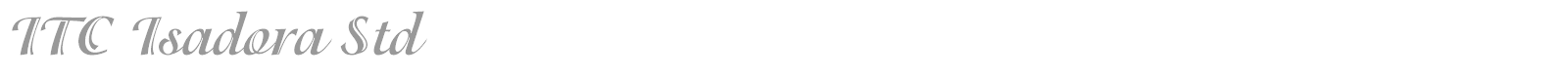 ITC Isadora Std font preview