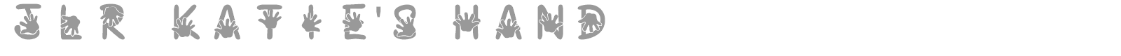 JLR Katie's Hand font preview