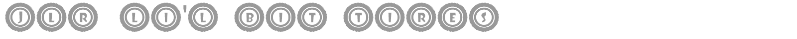 JLR Li'l Bit Tires font preview