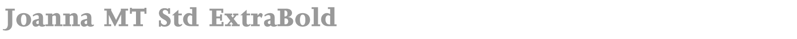 Joanna MT Std font preview