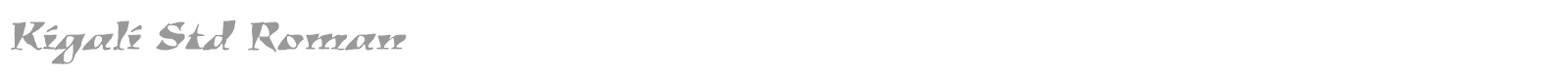 Kigali Std font preview