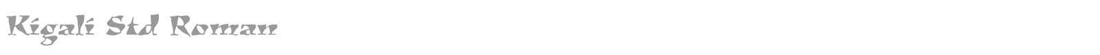 Kigali Std font preview