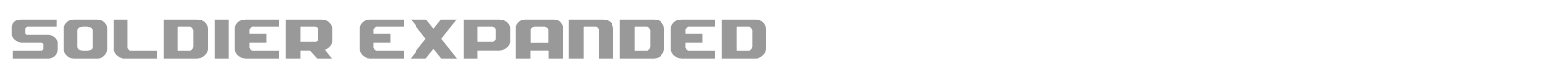 Soldier Expanded font preview
