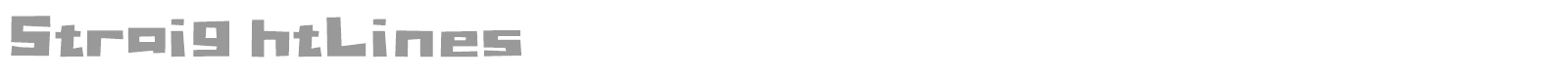 StraightLines font preview
