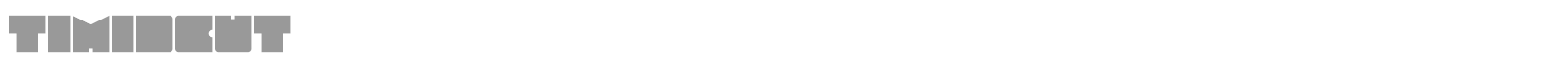 TimidCut font preview
