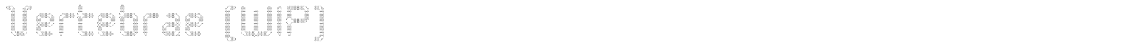 Vertebrae (WIP) font preview