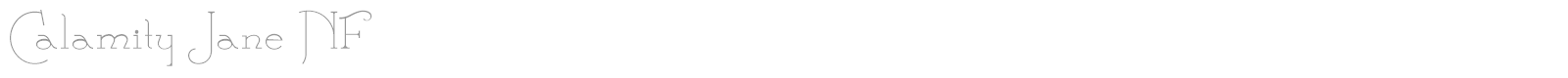 Calamity Jane font preview