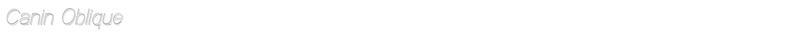 Canin font preview