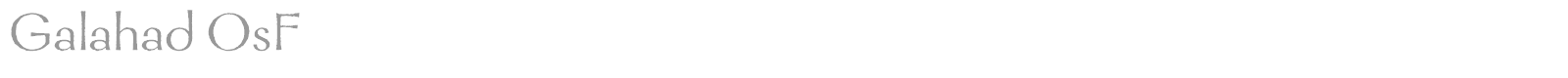 Galahad font preview