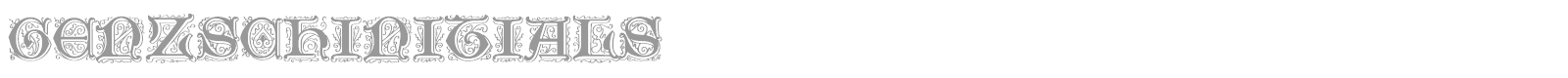 GenzschInitials font preview