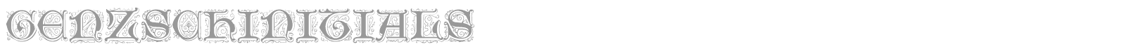 GenzschInitials font preview