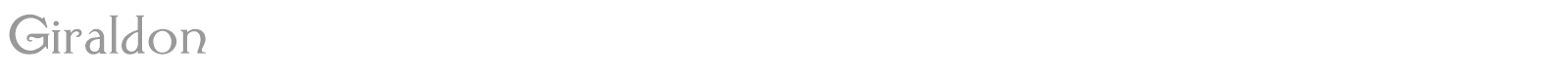 Giraldon font preview