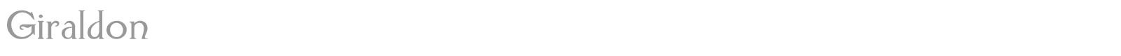 Giraldon font preview