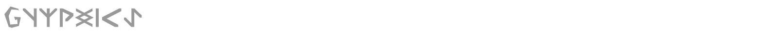 Glyphics font preview