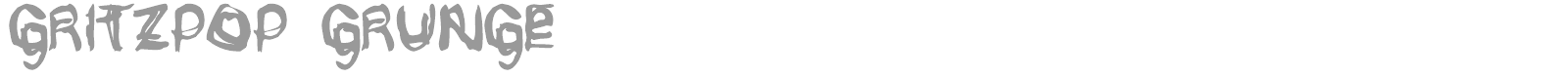 Gritzpop font preview