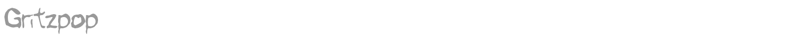 Gritzpop font preview