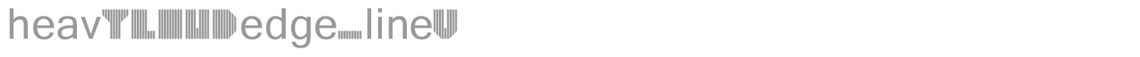heavyLOUDedge_lineV font preview
