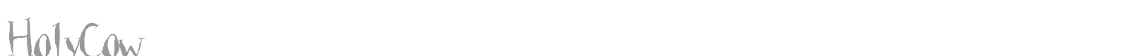 HolyCow font preview