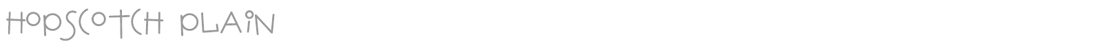 Hopscotch font preview