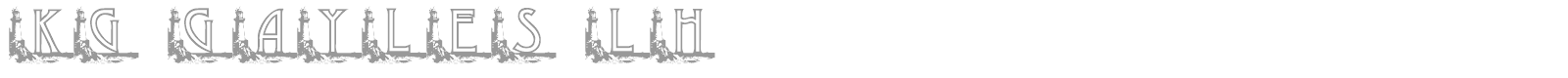 KG GAYLES LH font preview