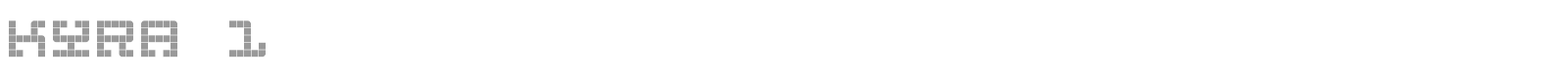 KYRA 1 font preview