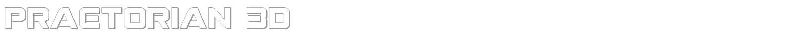 Praetorian 3D font preview
