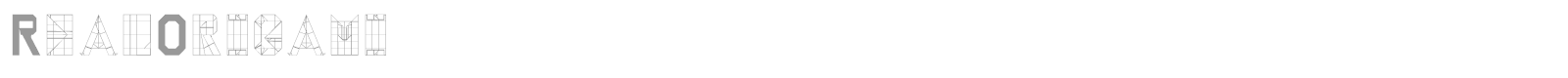 RealOrigami font preview