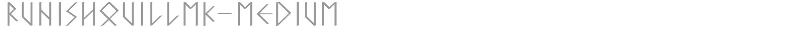 RunishQuillMK-Medium font preview