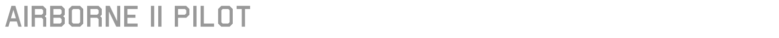 Airborne II font preview