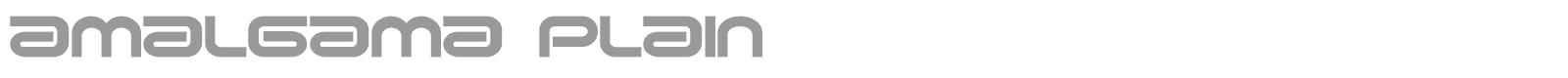 Amalgama Plain font preview