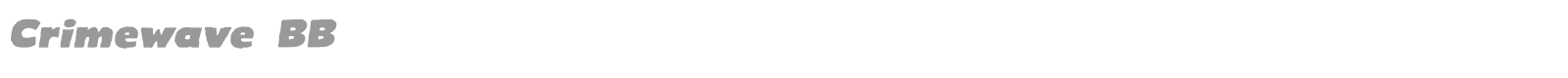 Crimewave BB font preview
