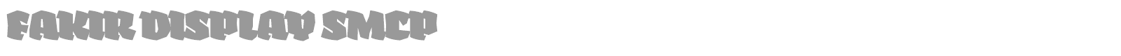 Fakir Display font preview