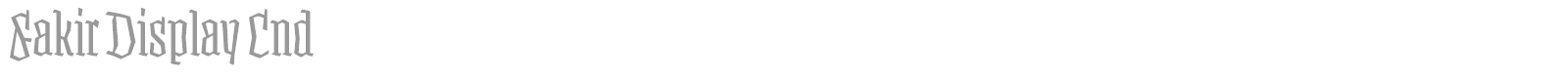 Fakir Display font preview