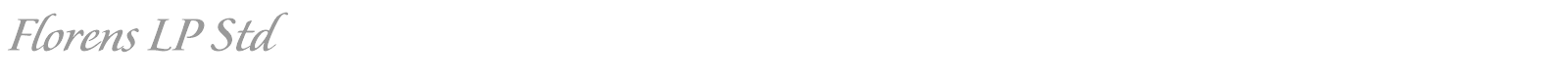 Florens LP Std font preview