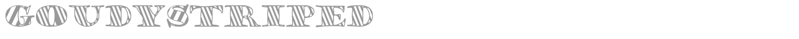 GoudyStriped font preview