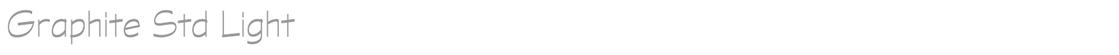 Graphite Std font preview