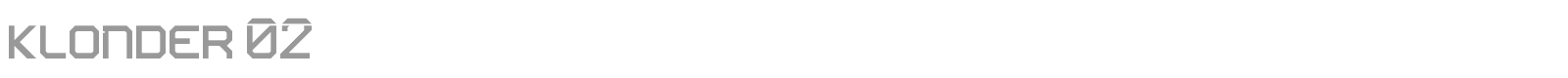klonder 02 font preview