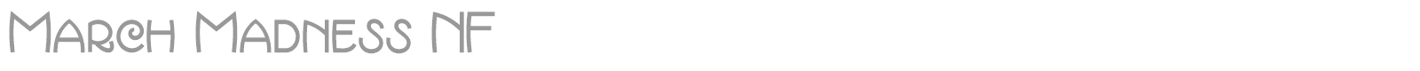 March Madness font preview