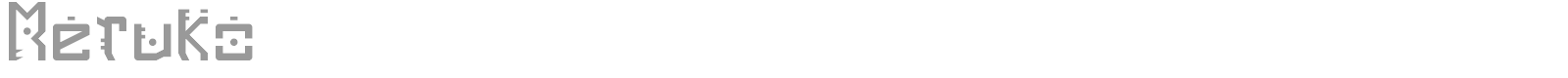 Meruko font preview