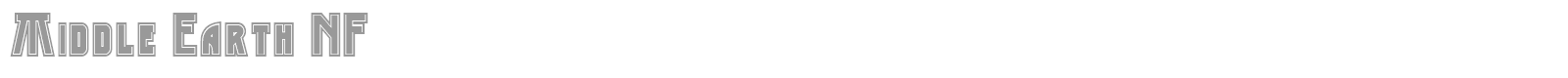 Middle Earth font preview