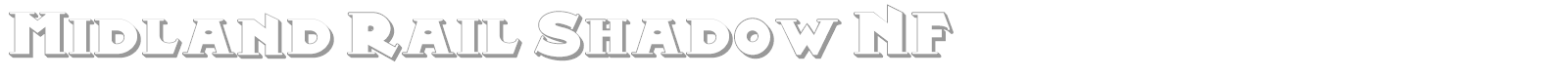 Midland Rail Shadow font preview