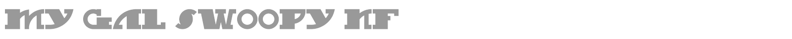 My Gal Swoopy font preview
