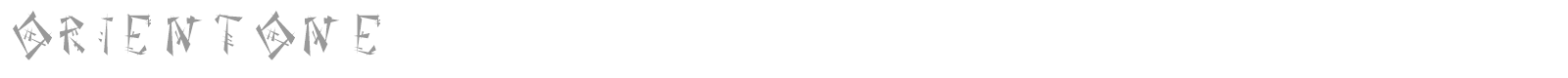 OrientOne font preview