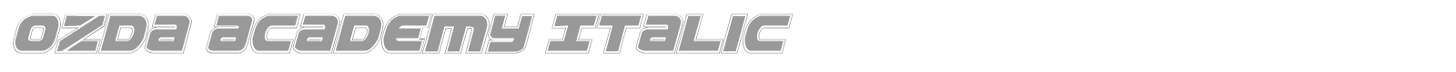 Ozda Academy font preview