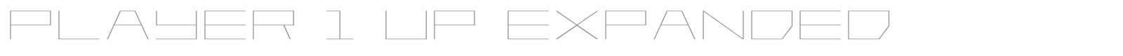 Player 1 Up Expanded font preview