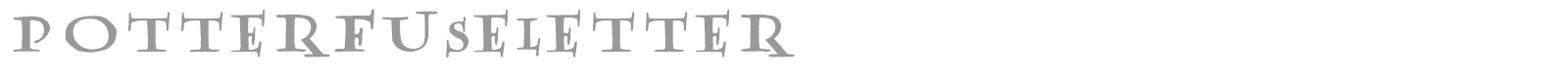 PotterFuseLetter font preview