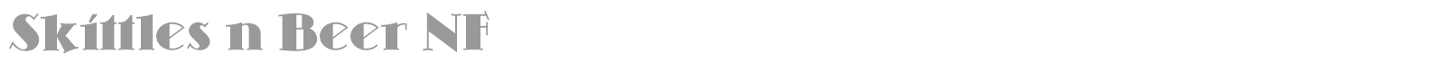 Skittles N Beer font preview